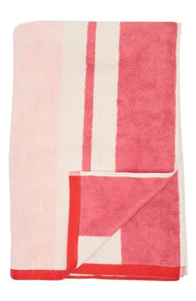 Nordstrom Rack Cabana Stripe Beach Towel In Pink