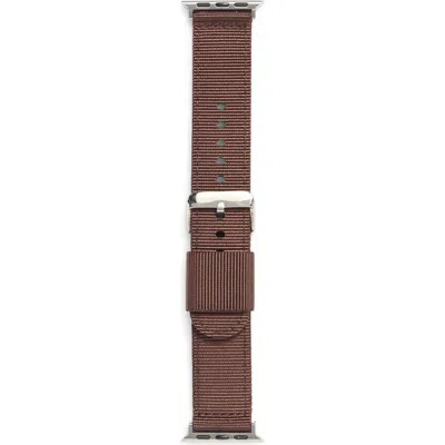 Nordstrom Rack Canvas Smartwatch Band In Brown
