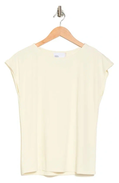 Nordstrom Rack Cap Sleeve Modal Blend T-shirt In Ivory Vanilla