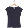 Nordstrom Rack Cap Sleeve Modal Blend T-shirt In Navy Night