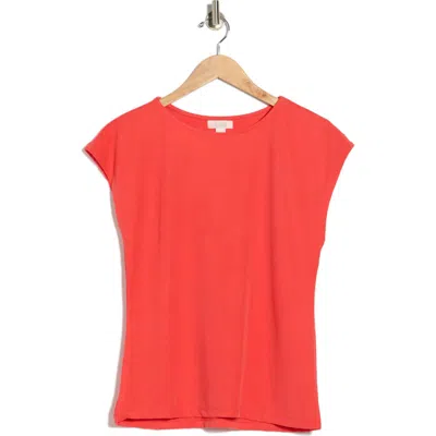 Nordstrom Rack Cap Sleeve Modal Blend T-shirt In Red