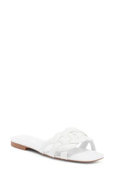 Nordstrom Rack Carolina Slide Sandal In White Snake