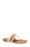Nordstrom Rack Casen T-strap Sandal In Ivory Multi