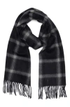 Nordstrom Rack Cashmere Fringe Scarf In Black