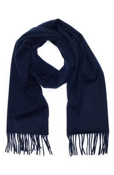 Nordstrom Rack Cashmere Fringe Scarf In Blue