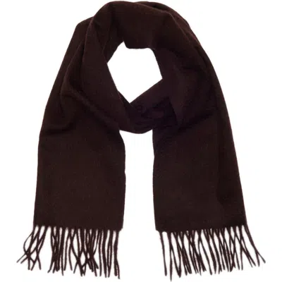 Nordstrom Rack Cashmere Fringe Scarf In Brown Heather