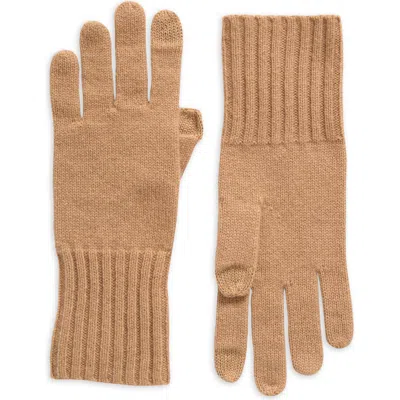 Nordstrom Rack Cashmere Gloves In Camel