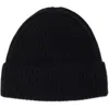 Nordstrom Rack Cashmere Ribbed Beanie In Black