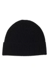 Nordstrom Rack Cashmere Ribbed Beanie In Blue
