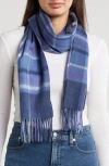 Nordstrom Rack Cashmere Scarf In Purple Multi Plaid