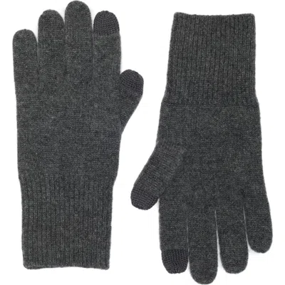 Nordstrom Rack Cashmere Tech Compatible Gloves In Gray