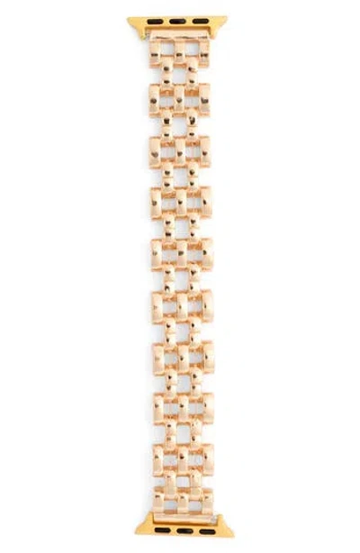 Nordstrom Rack Chainlink Smart Watch Strap In White