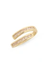 Nordstrom Rack Channel Set Cubic Zirconia Bypass Ring