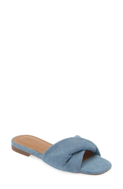 Nordstrom Rack Chantelle Slide Sandal In Blue Denim