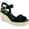 Nordstrom Rack Charlene Espadrille Platform Wedge Sandal In Black