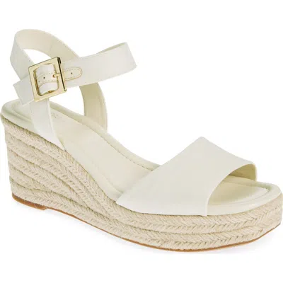 Nordstrom Rack Charlene Espadrille Platform Wedge Sandal In Ivory Egret