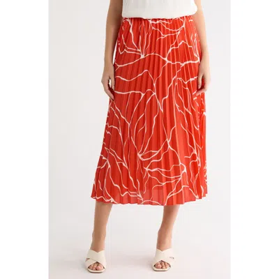 Nordstrom Rack Chiffon Pleated Midi Skirt