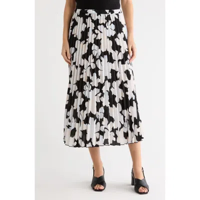 Nordstrom Rack Chiffon Pleated Midi Skirt In Multi