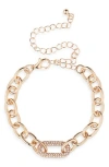 Nordstrom Rack Chunky Link Pavé Cz Bracelet In Gold