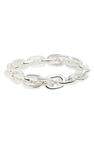 Nordstrom Rack Chunky Link Stretch Bracelet In White