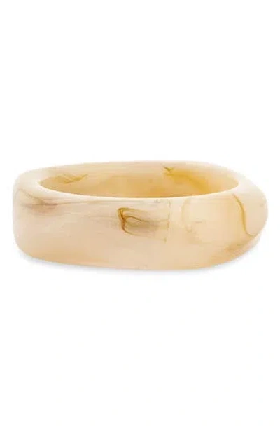 Nordstrom Rack Chunky Resin Bangle Bracelet In Brown