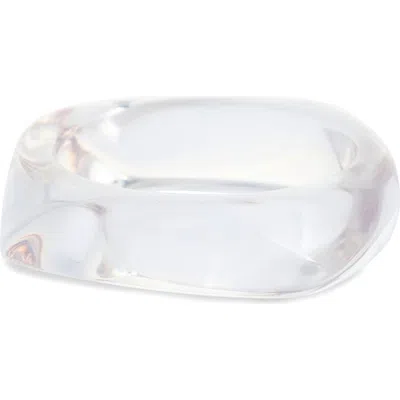 Nordstrom Rack Chunky Resin Bangle Bracelet In Metallic
