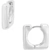 Nordstrom Rack Chunky Square Hoop Earrings In Silver