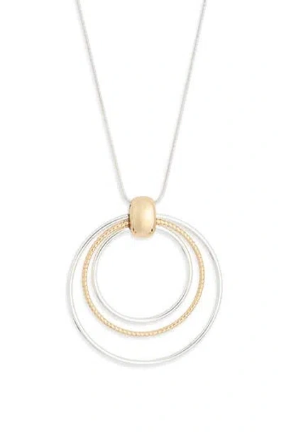 Nordstrom Rack Circle Pendant Necklace In Gold