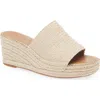 Nordstrom Rack Claire Jute Wedge Slide Sandal In Beige Natural