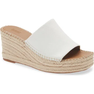 Nordstrom Rack Claire Jute Wedge Slide Sandal In White