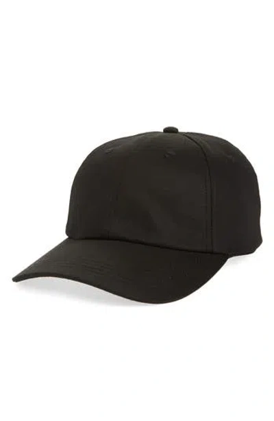 Nordstrom Rack Classic Cotton Baseball Cap In Black