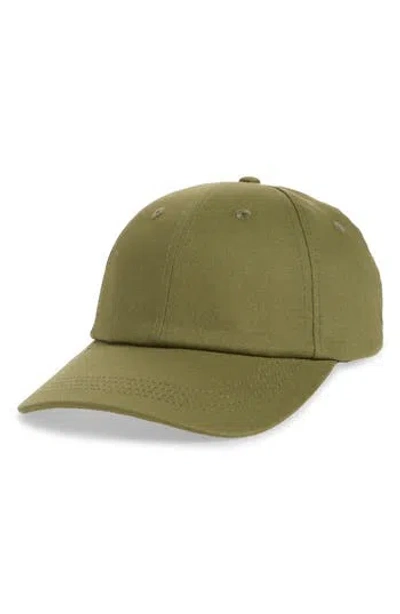 Nordstrom Rack Classic Cotton Baseball Cap In Green