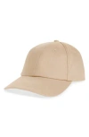Nordstrom Rack Classic Cotton Baseball Cap In Tan Shore
