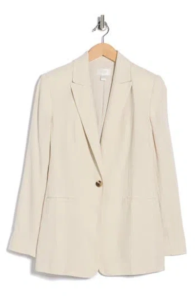 Nordstrom Rack Classic Fit Linen Blend Blazer In Brown