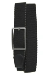 Nordstrom Rack Clayton Reversible Woven Belt In Black- Grey