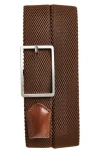 Nordstrom Rack Clayton Reversible Woven Belt In Brown- Navy