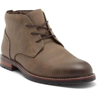 Nordstrom Rack Clifton Lug Sole Chukka Boot In Brown Nubuck Pu