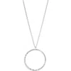 Nordstrom Rack Cluster Cz Circle Pendant Necklace In Metallic