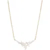 Nordstrom Rack Cluster Cz Necklace In Gold