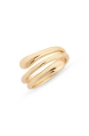 Nordstrom Rack Coil Wrap Ring In Gold