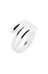 Nordstrom Rack Coil Wrap Ring In Metallic
