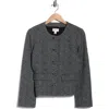 Nordstrom Rack Collarless Bouclé Jacket In Black