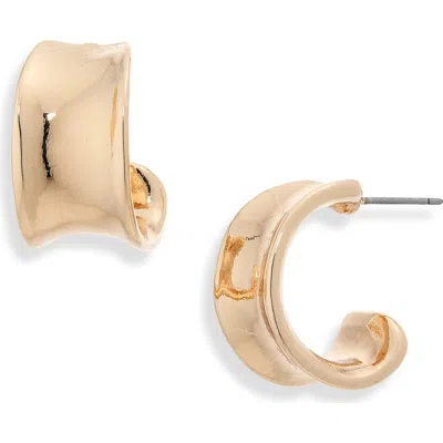 Nordstrom Rack Concave Hoop Earrings In Gold