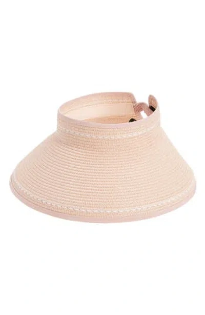 Nordstrom Rack Contrast Stitch Visor In Pink