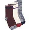 Nordstrom Rack Conversational Sporty 3-pack Assorted Crew Socks In Multi