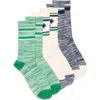Nordstrom Rack Conversational Sporty 3-pack Assorted Crew Socks In Multi