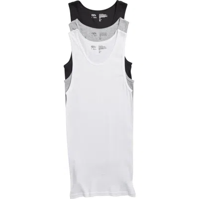 Nordstrom Rack Cotton Athletic Tank Top Undershirt In White Multi