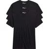 Nordstrom Rack Cotton Classic 3-pack Crewneck T-shirts In Black