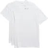 Nordstrom Rack 3-pack Crewneck Cotton T-shirts In White