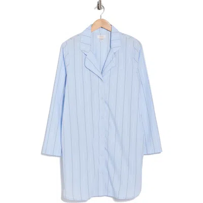 Nordstrom Rack Cotton Poplin Nightgown In Blue